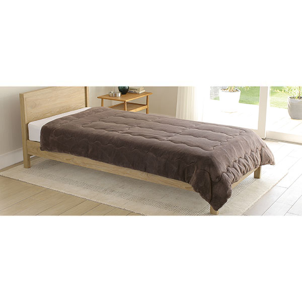 ひな暖 ぬくぬくセット(毛布＋敷きパッド) ブラウン