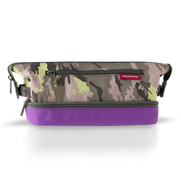 ライゼンタール　コスメティックバッグS　カモフラ＆バイオレット